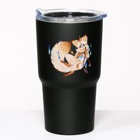 Mischievous Fox Teakitsune Yokai Kitsune Tumbler