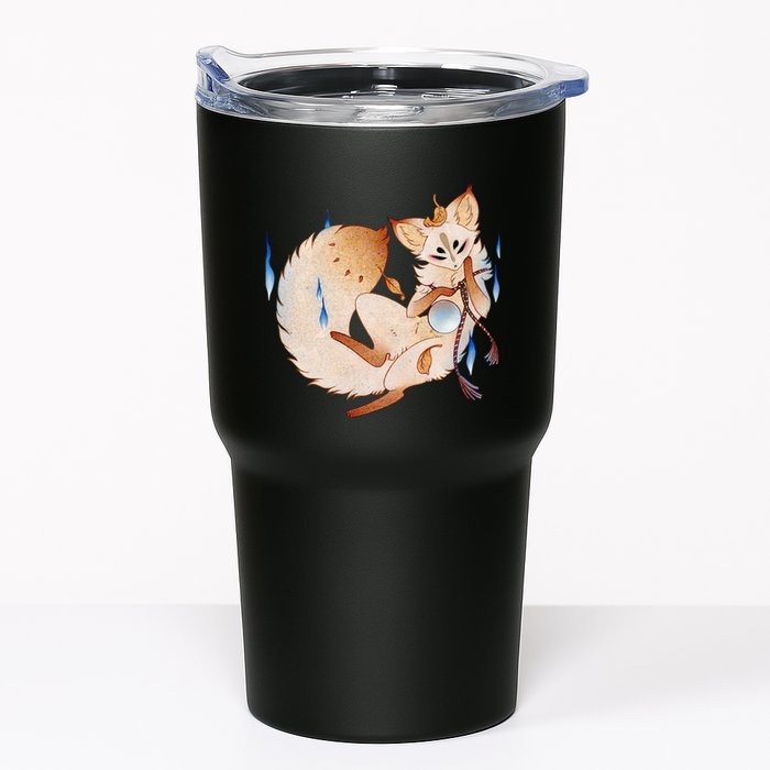 Mischievous Fox Teakitsune Yokai Kitsune Tumbler