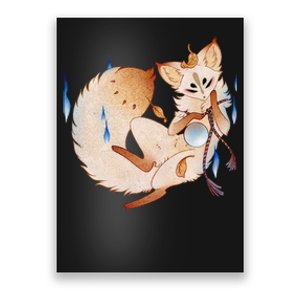 Mischievous Fox Teakitsune Yokai Kitsune Poster