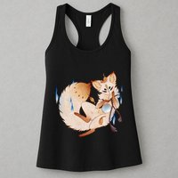 Mischievous Fox Teakitsune Yokai Kitsune Womens Tank Top