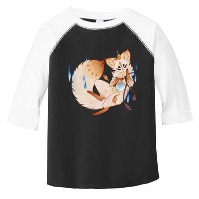 Mischievous Fox Teakitsune Yokai Kitsune Toddler Fine Jersey T-Shirt