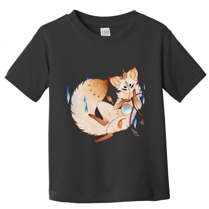 Mischievous Fox Teakitsune Yokai Kitsune Toddler T-Shirt