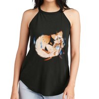 Mischievous Fox Teakitsune Yokai Kitsune Women's Perfect Tri Rocker Tank