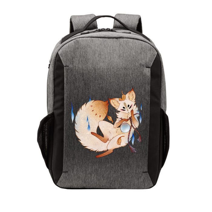 Mischievous Fox Teakitsune Yokai Kitsune Vector Backpack
