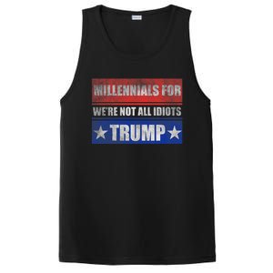 Millennials For Trump We Are Not All Idiots PosiCharge Competitor Tank