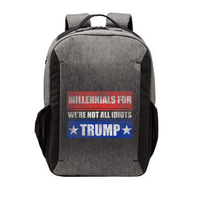 Millennials For Trump We Are Not All Idiots Vector Backpack