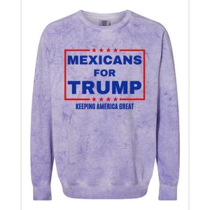 Mexicans For Trump 2024 Keeping America Great Colorblast Crewneck Sweatshirt