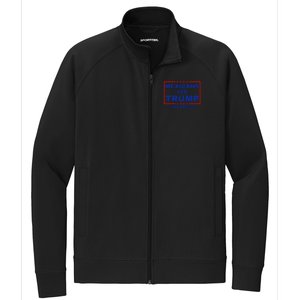 Mexicans For Trump 2024 Keeping America Great Stretch Full-Zip Cadet Jacket