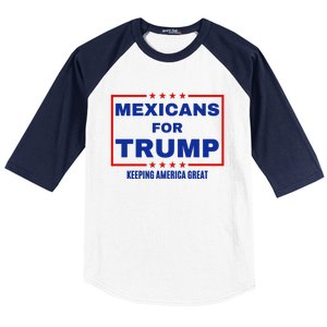 Mexicans For Trump 2024 Keeping America Great Baseball Sleeve Shirt