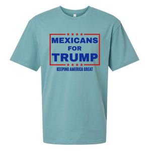 Mexicans For Trump 2024 Keeping America Great Sueded Cloud Jersey T-Shirt