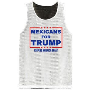 Mexicans For Trump 2024 Keeping America Great Mesh Reversible Basketball Jersey Tank