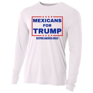 Mexicans For Trump 2024 Keeping America Great Cooling Performance Long Sleeve Crew