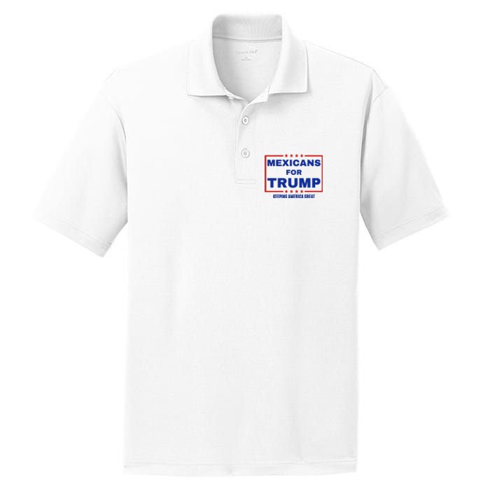 Mexicans For Trump 2024 Keeping America Great PosiCharge RacerMesh Polo