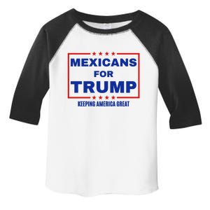 Mexicans For Trump 2024 Keeping America Great Toddler Fine Jersey T-Shirt