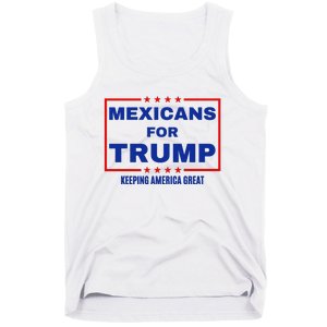 Mexicans For Trump 2024 Keeping America Great Tank Top