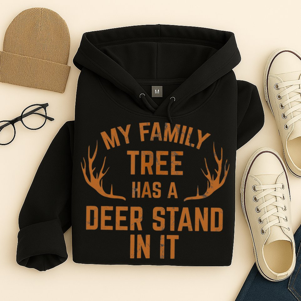 My Family Tree Has A Deer Stand In It Hunting Hoodie