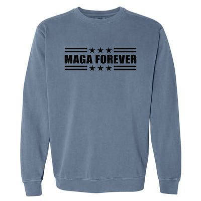 Maga Forever Trump 47 Outfit America Flag Maga Forever Garment-Dyed Sweatshirt