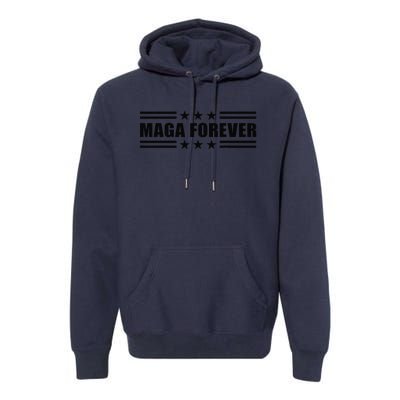 Maga Forever Trump 47 Outfit America Flag Maga Forever Premium Hoodie