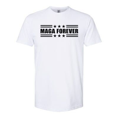 Maga Forever Trump 47 Outfit America Flag Maga Forever Softstyle CVC T-Shirt