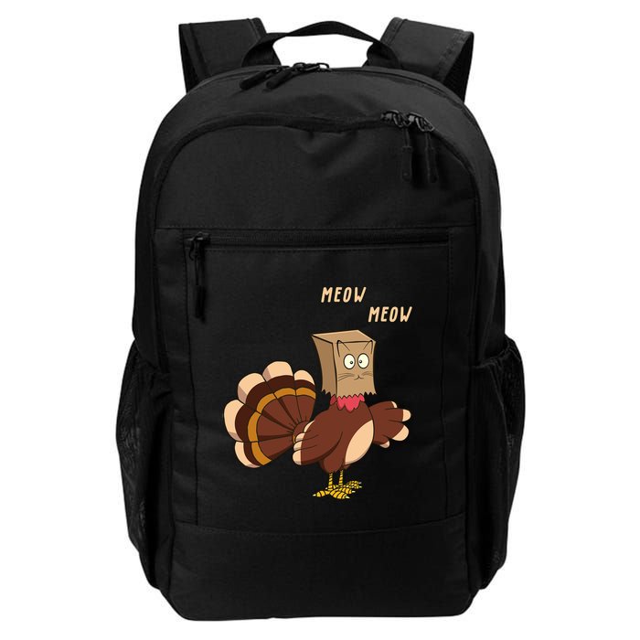 Meow Funny Thanksgiving Turkey Cat Lover Backpack