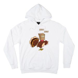 Meow Funny Thanksgiving Turkey Cat Lover Hoodie