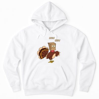 Meow Funny Thanksgiving Turkey Cat Lover Hoodie