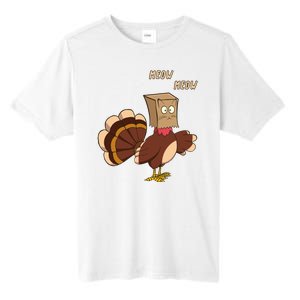 Meow Funny Thanksgiving Turkey Cat Lover Tall Fusion ChromaSoft Performance T-Shirt