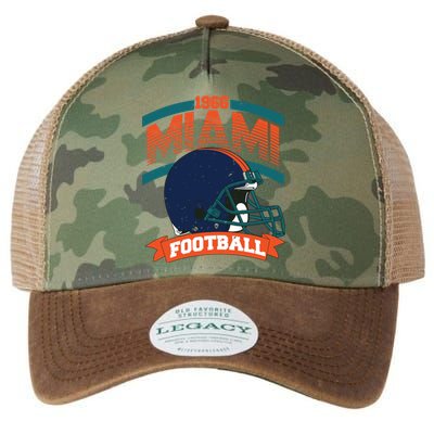 Miami Football Team Supporter Legacy Tie Dye Trucker Hat