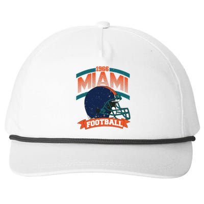 Miami Football Team Supporter Snapback Five-Panel Rope Hat