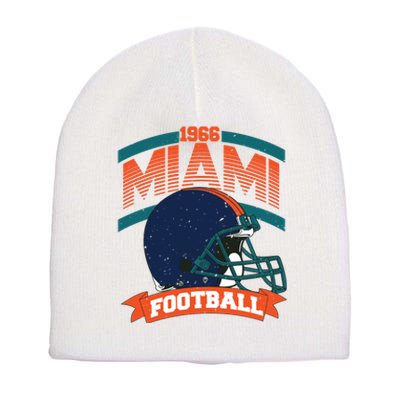 Miami Football Team Supporter Short Acrylic Beanie