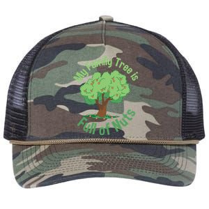 My Family Tree Is Full Of Nuts Reunion Crazy Families Gift Retro Rope Trucker Hat Cap