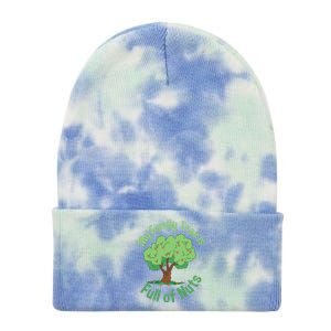 My Family Tree Is Full Of Nuts Reunion Crazy Families Gift Tie Dye 12in Knit Beanie