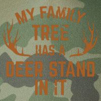 My Family Tree Has A Deer Stand In It Hunting Legacy Tie Dye Trucker Hat