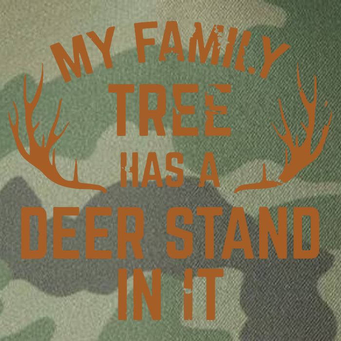My Family Tree Has A Deer Stand In It Hunting Legacy Tie Dye Trucker Hat