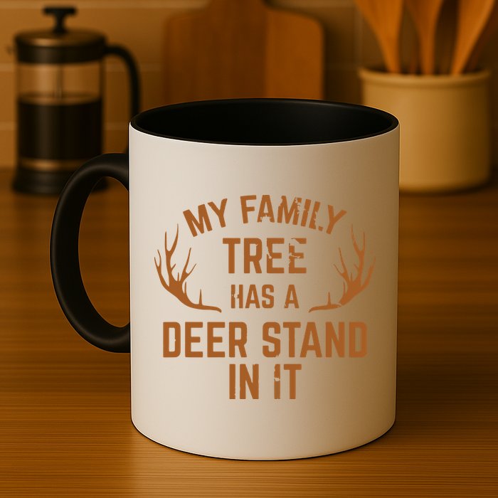 My Family Tree Has A Deer Stand In It Hunting Mug