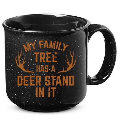 My Family Tree Has A Deer Stand In It Hunting 15oz Campfire Ceramic Mug
