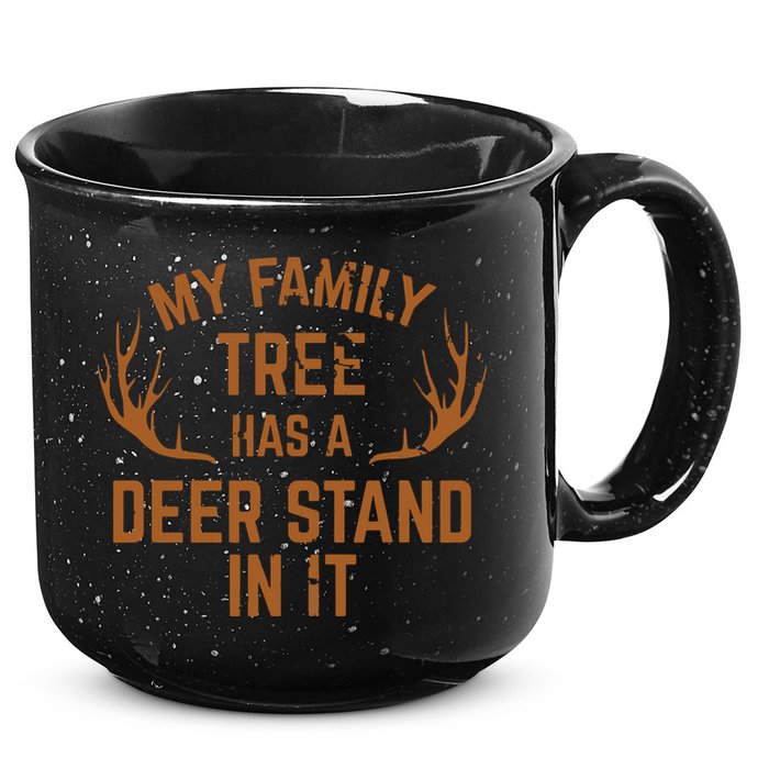 My Family Tree Has A Deer Stand In It Hunting 15oz Campfire Ceramic Mug