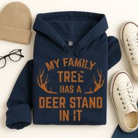 My Family Tree Has A Deer Stand In It Hunting Hoodie