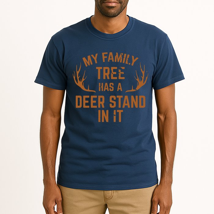 My Family Tree Has A Deer Stand In It Hunting Tall T-Shirt