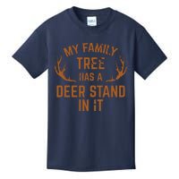 My Family Tree Has A Deer Stand In It Hunting Kids T-Shirt