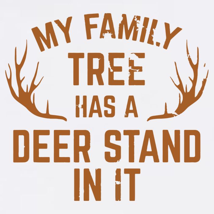 My Family Tree Has A Deer Stand In It Hunting Garment-Dyed Sweatshirt