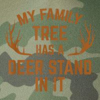 My Family Tree Has A Deer Stand In It Hunting Legacy Tie Dye Trucker Hat