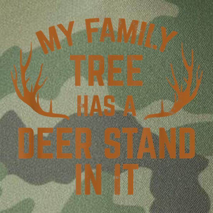 My Family Tree Has A Deer Stand In It Hunting Legacy Tie Dye Trucker Hat