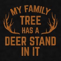My Family Tree Has A Deer Stand In It Hunting Ladies PosiCharge Tri-Blend Wicking Tank
