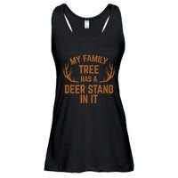 My Family Tree Has A Deer Stand In It Hunting Ladies Essential Flowy Tank