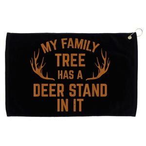 My Family Tree Has A Deer Stand In It Hunting Grommeted Golf Towel