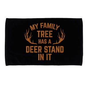 My Family Tree Has A Deer Stand In It Hunting Microfiber Hand Towel