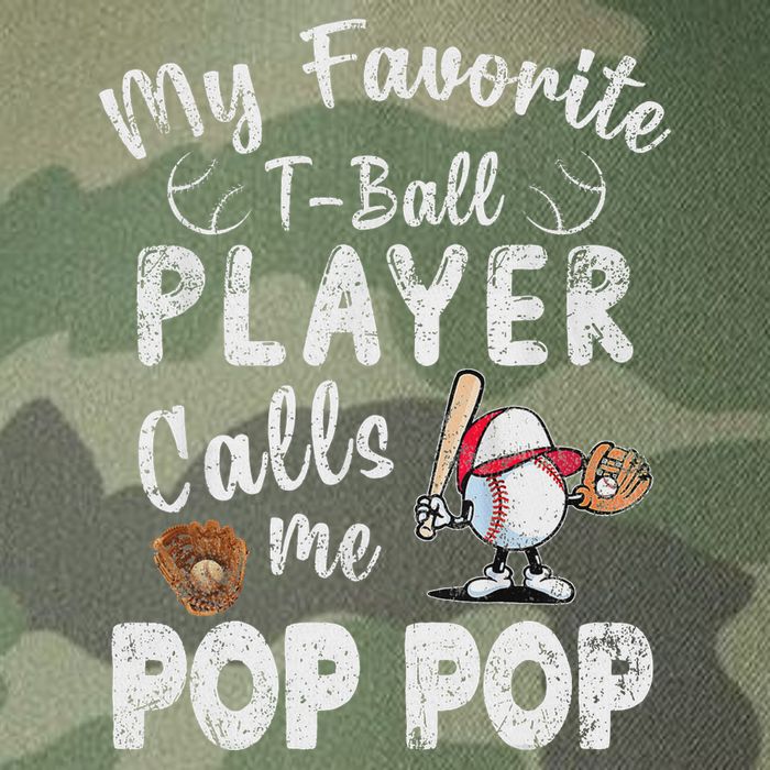 My Favorite T Ball Player Calls Me Pop Pop Legacy Tie Dye Trucker Hat