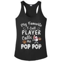 My Favorite T Ball Player Calls Me Pop Pop Ladies PosiCharge Competitor Racerback Tank
