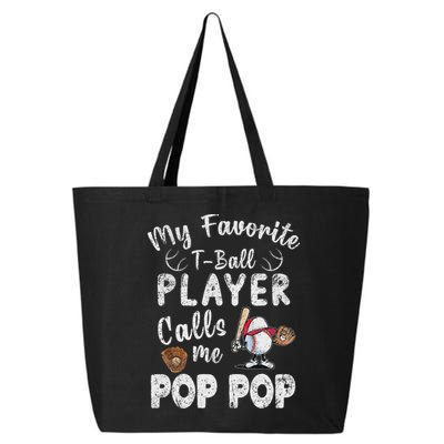 My Favorite T Ball Player Calls Me Pop Pop 25L Jumbo Tote